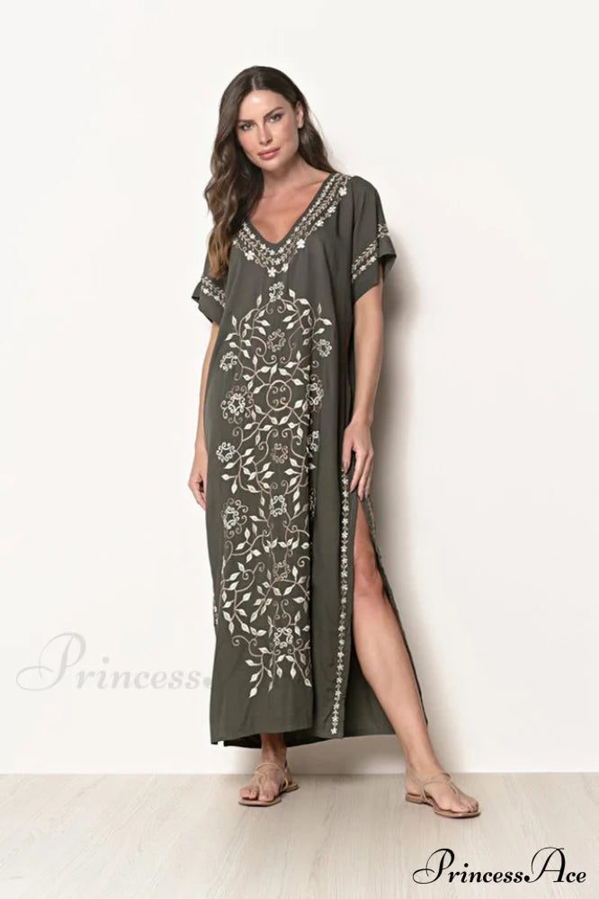 Boho Print Slit Dress | Dress In Beauty