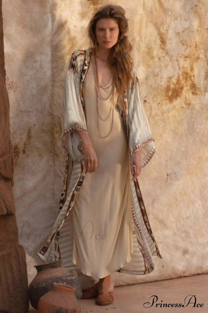 Boho Tie Stylish Dye Kimono Blouse