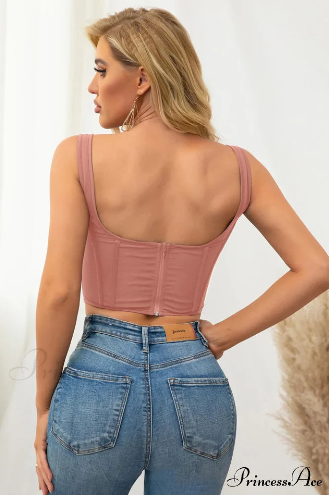 Boning Mesh Stylish Corset Top