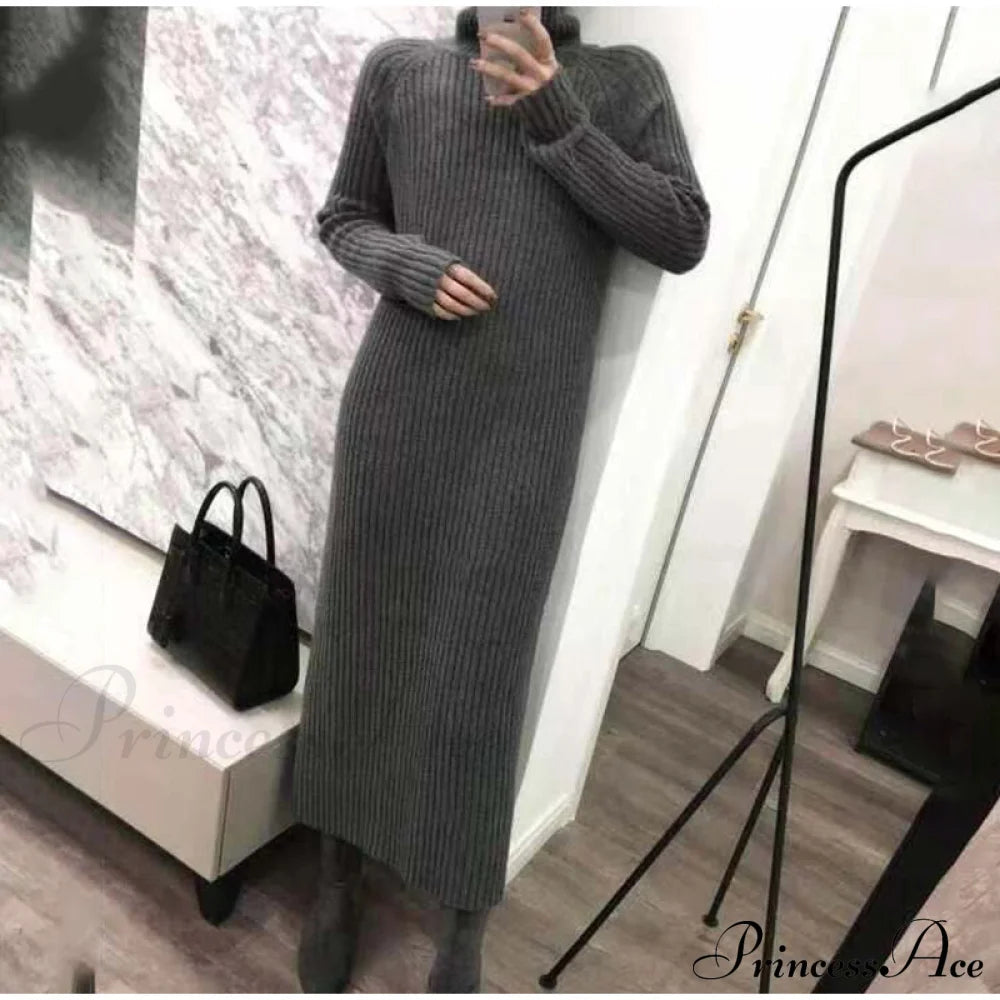 Bottoming The Sweater Cashmere Knitted - Gown Blouse Over Fall/Winter Thick Midlength Turtleneck