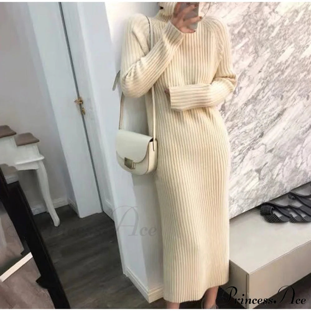 Bottoming The Sweater Cashmere Knitted - Gown Blouse Over Fall/Winter Thick Midlength Turtleneck