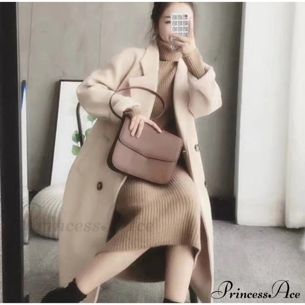 Bottoming The Sweater Cashmere Knitted - Gown Blouse Over Fall/Winter Thick Midlength Turtleneck