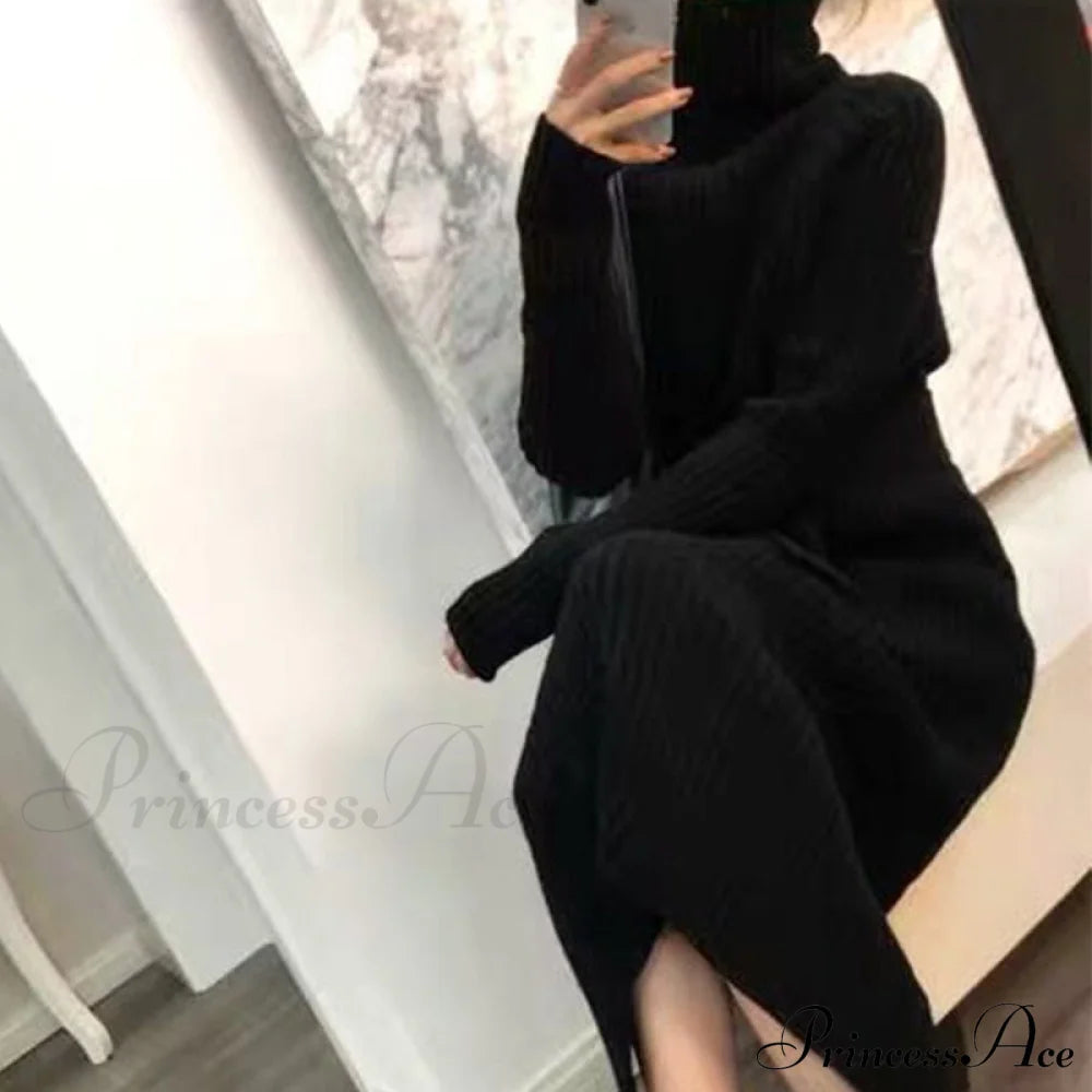 Bottoming The Sweater Cashmere Knitted - Gown Blouse Over Fall/Winter Thick Midlength Turtleneck
