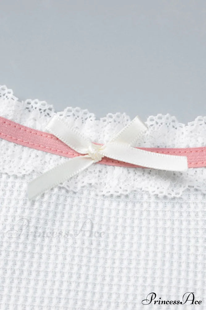 Bow-Tie Backless Bodycon Cami Rompers With Lacework