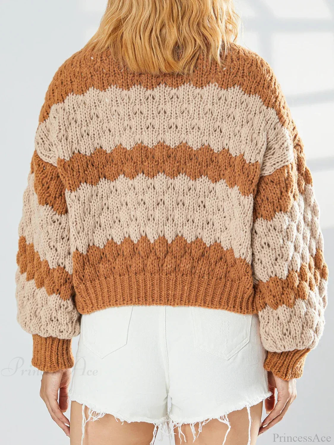 Bow Tie Front V-neck Cardigan