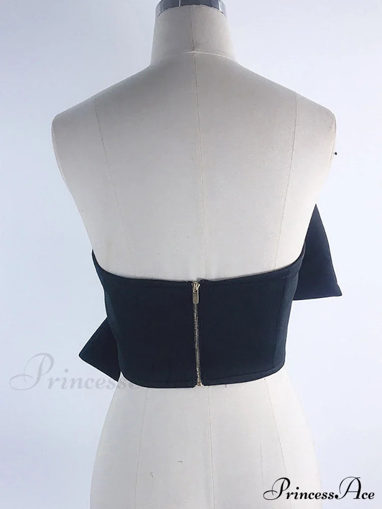 Bow Tie Graceful Cropped Tank Top Shirts & Tops