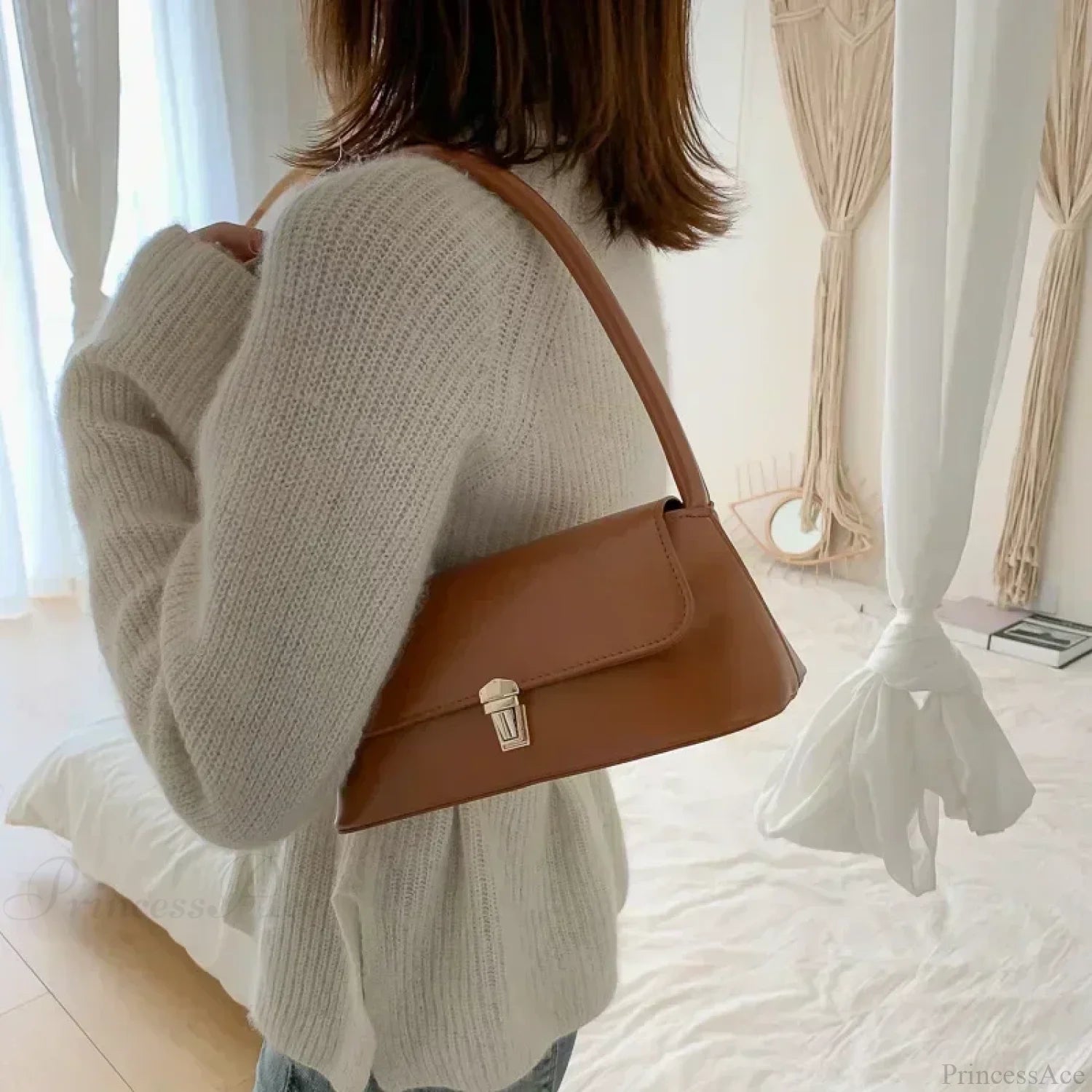 Bow Underarm Shoulder Bag for Women shoulder-250126