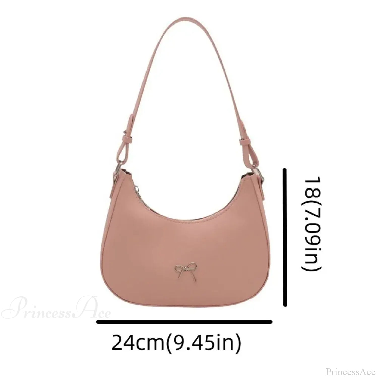 Bowknot Solid PU Leather Shoulder Bag shoulder-250126