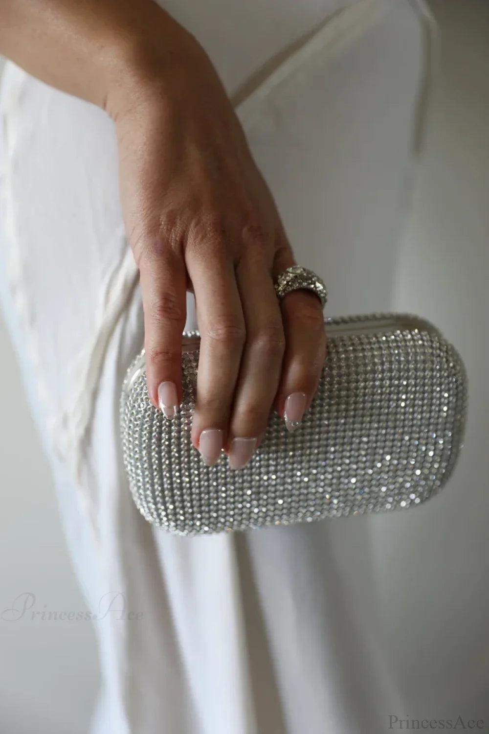 Bridal Crystal Gold Evening Clutch Wristlet wristlet-250126