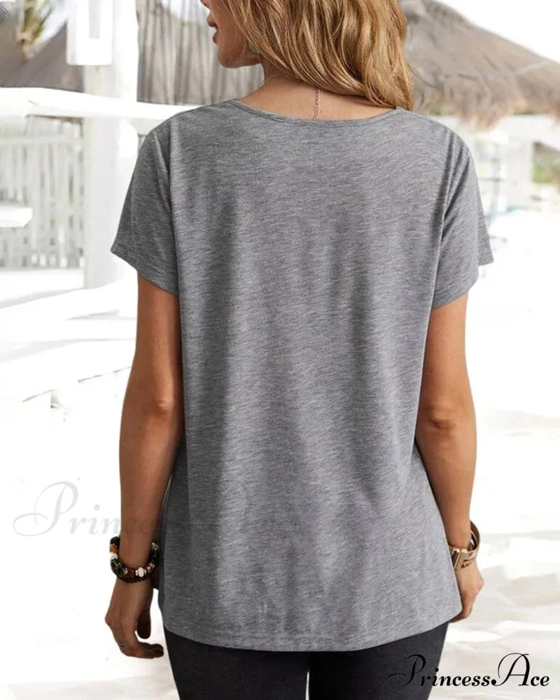 Brief T-Shirt - Neck Cowl Sleeves T-Shirts