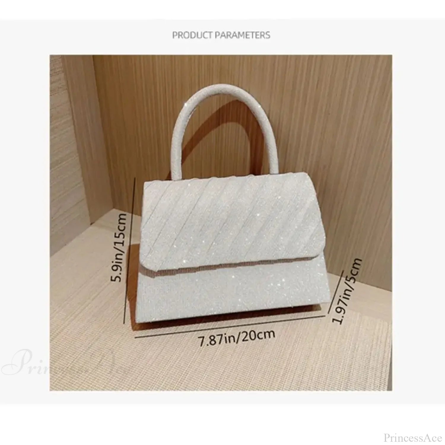 Bright Silk Evening Bag Elegant Banquet Shoulder Clutch clutchbag-250126