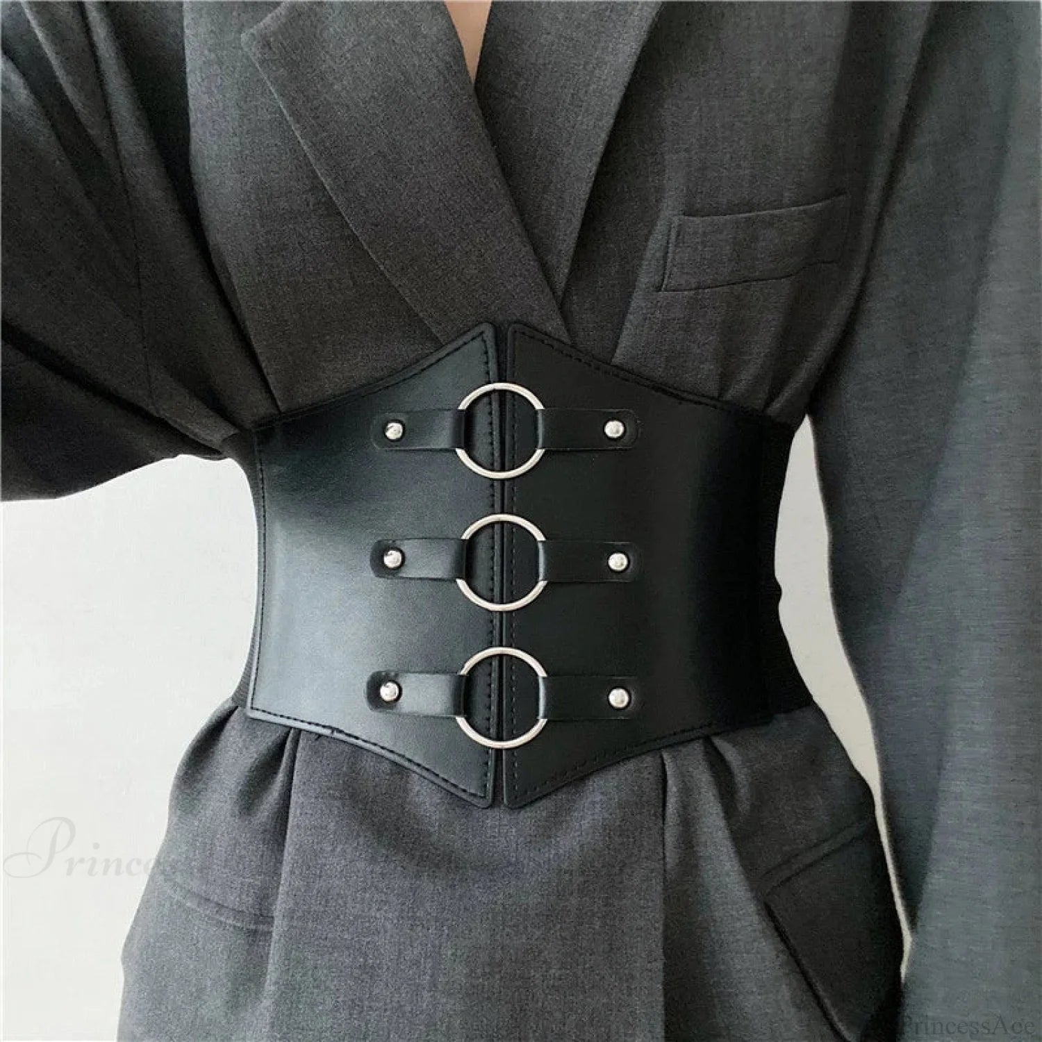 Broad Elastic Gothic Corset Strap black / USA