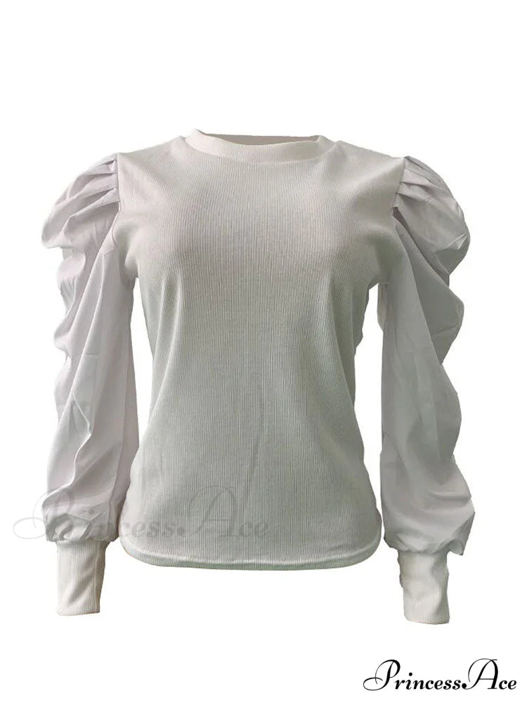 Brown Pointelle Knit Trendy Long Sleeve Mini Dress Shirts & Tops