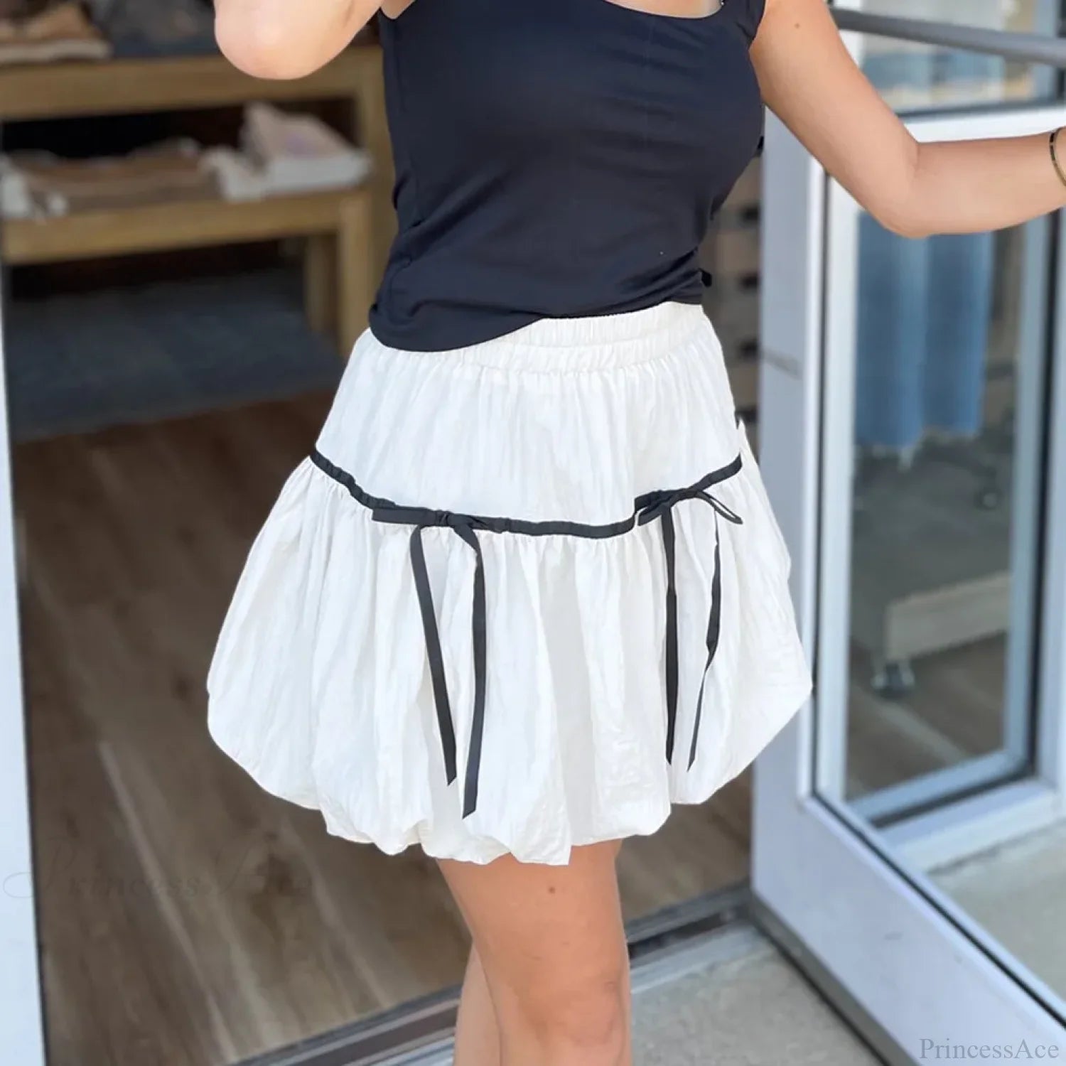 Bubble High Waist Balloon Skirt skirts-250223