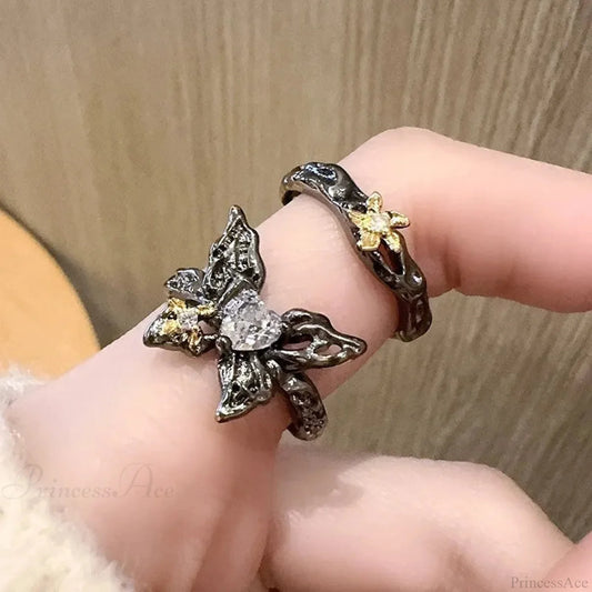 Butterfly Gothic Punk Style Ring