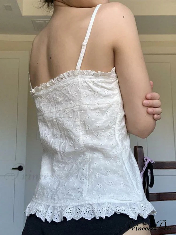 Butterfly Star Graceful Printed Crop Top Tank Tops&Camis