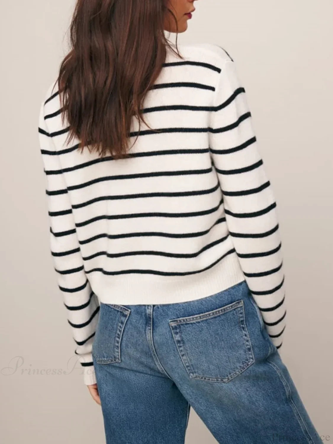 Button-Down Solid Long Sleeve Casual Soft Knit Cardigan cardiagn-250126