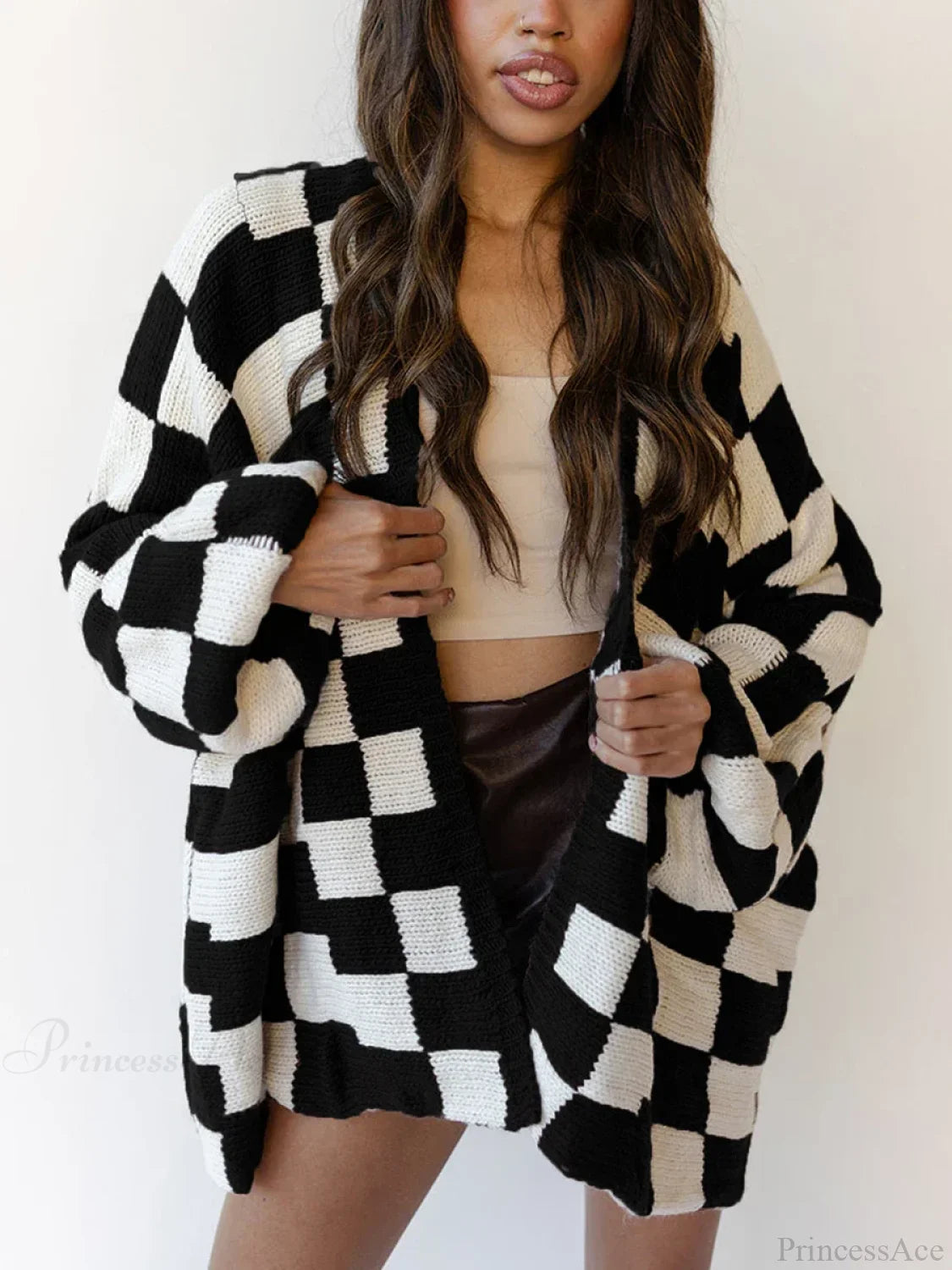 Button-Down Sweater Cardigan black / S