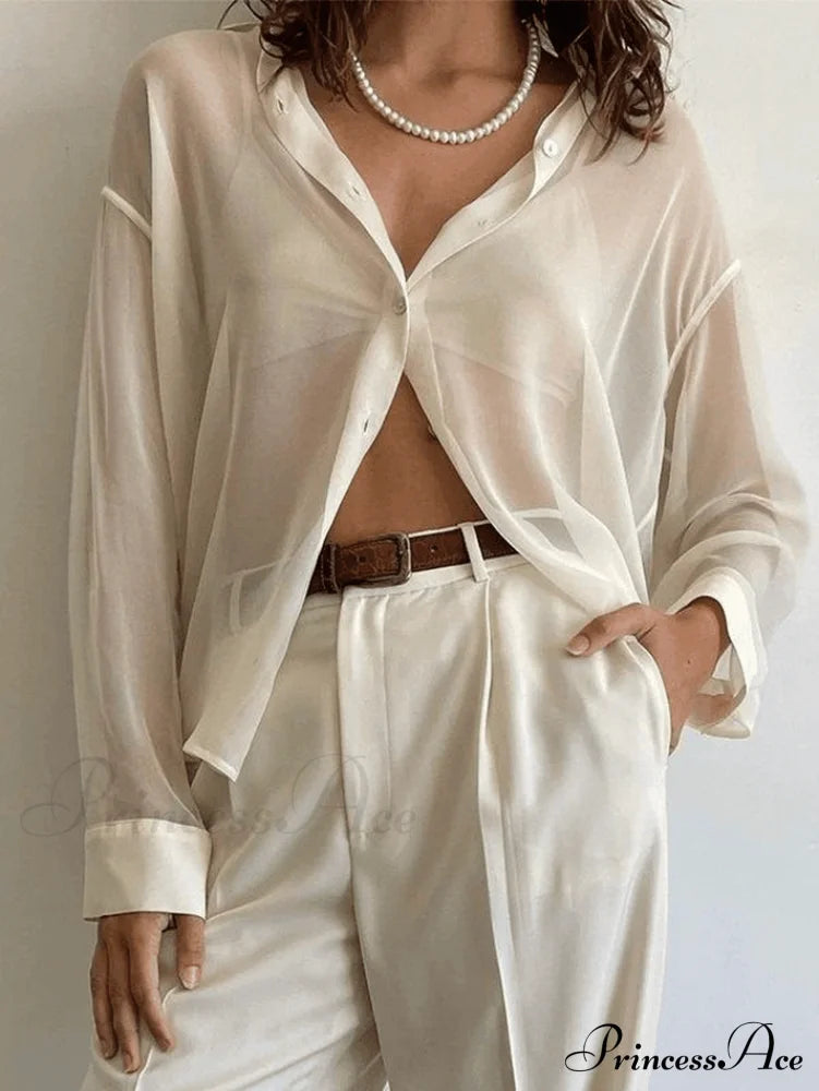 Button Front Ribbed Knit Modern Long Sleeve Mini Dress Beige / S Shirts