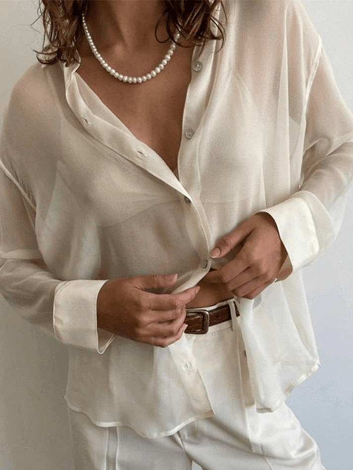 Button Front Ribbed Knit Modern Long Sleeve Mini Dress Shirts