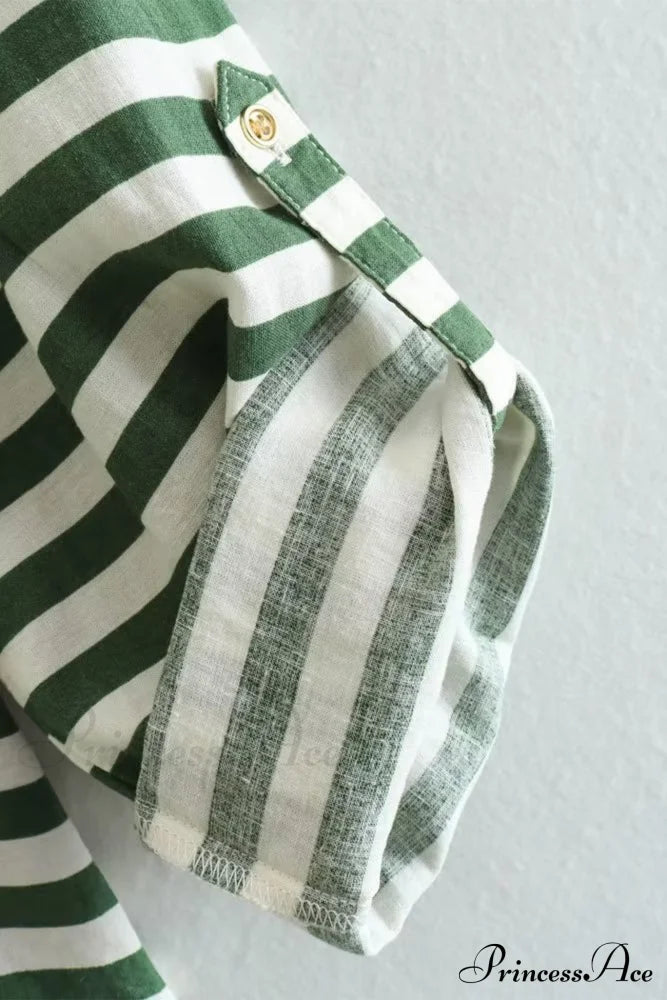 Button-Up Arm Pocket V-Neck Roll-Up Top Blouses