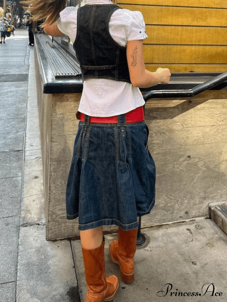 Button Up Eyelet Trendy Embroidery Midi Dress Tops&Tees