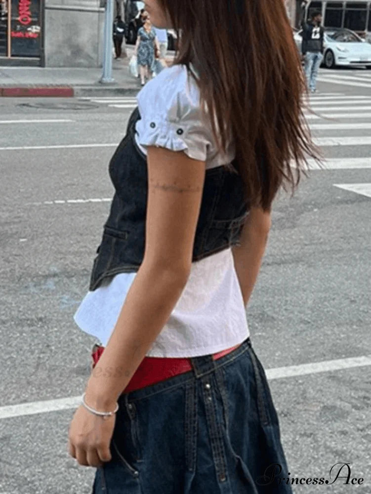 Button Up Eyelet Trendy Embroidery Midi Dress Tops&Tees