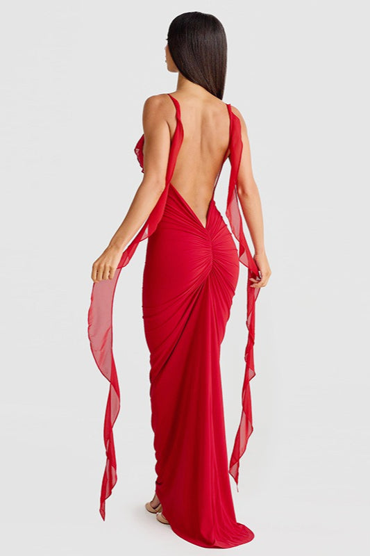 Meerjungfrauen-Unterkleid mit V-Ausschnitt