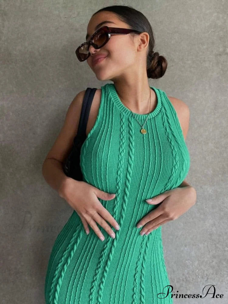 Cable Knit Tank Maxi Dress Free From Label