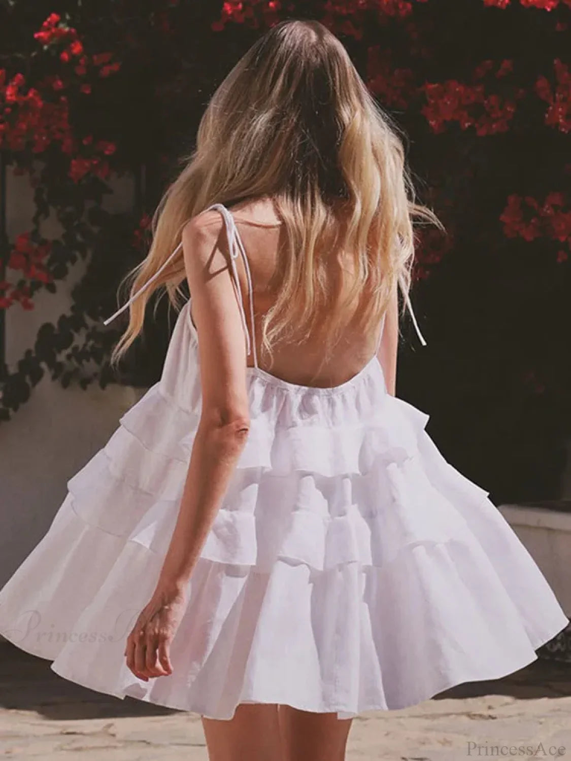 Cake Neck High-Waist Mini Dress minidress-250223