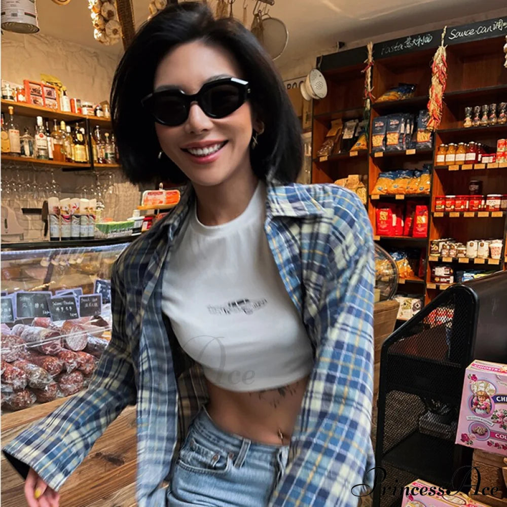 Car Print Stylish White Baby Tee Top