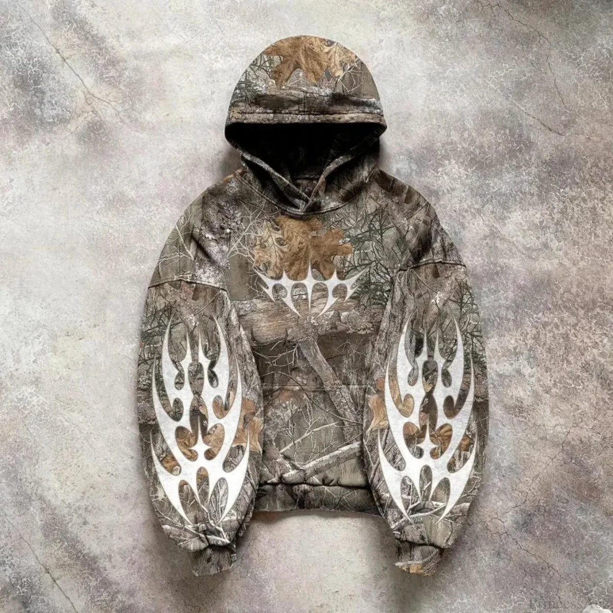 Cartoon Patch Embroidery Fashion Hoodie brown / M