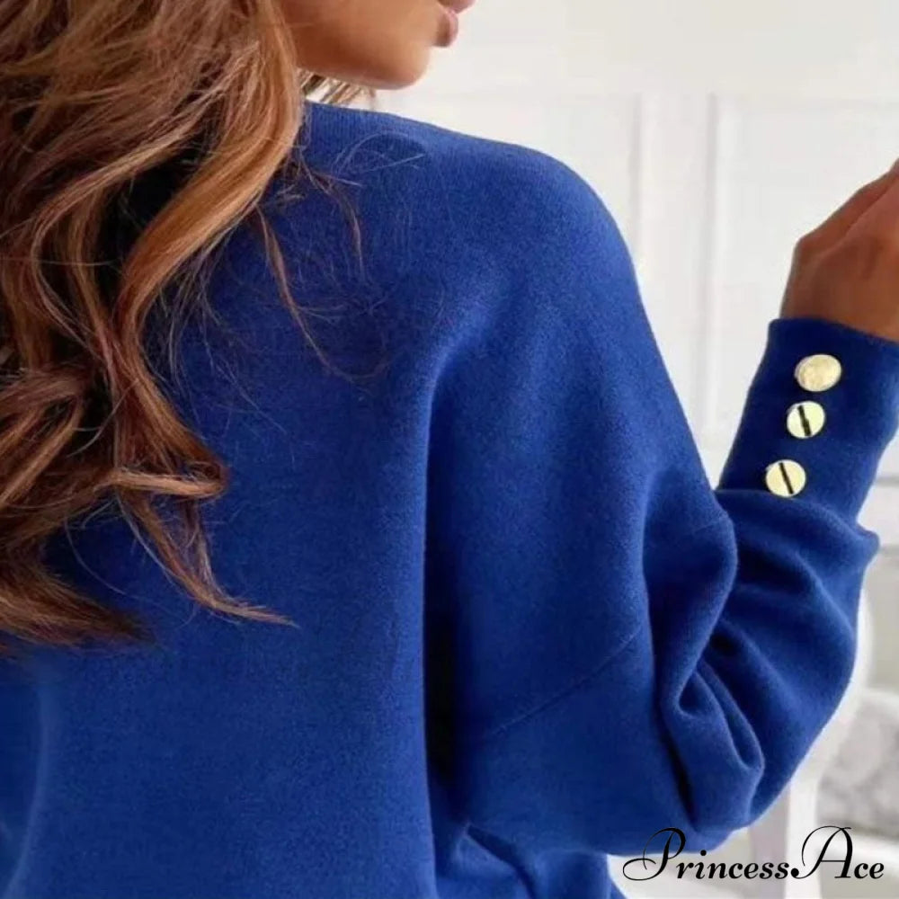 Casual Colour Solid Sweatshirt Blouses