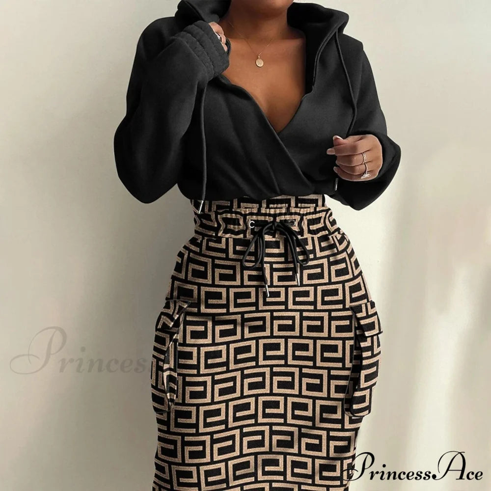 Women's Casual Long Sleeve Sweatshirt Dress Khaki __stock:200 casual dresses clothes dresses refund_fee:1200