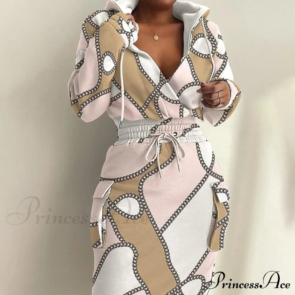 Women's Casual Long Sleeve Sweatshirt Dress Pink __stock:200 casual dresses clothes dresses refund_fee:1200