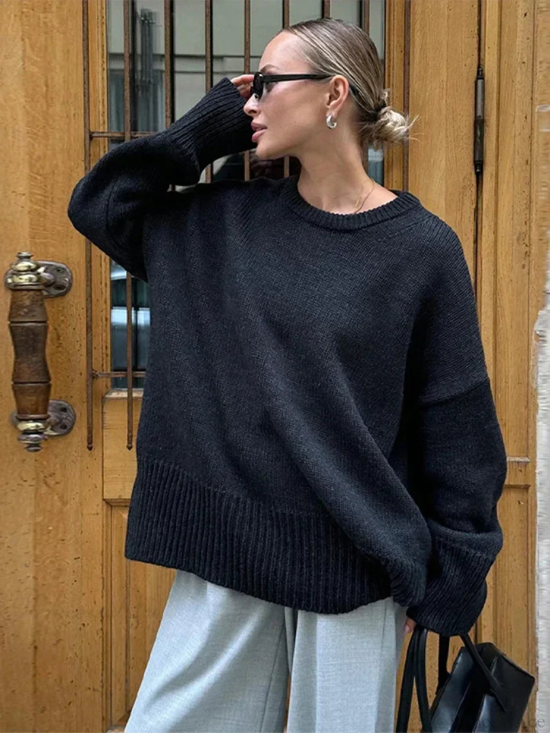 Casual Retro Long Sleeve Sweater