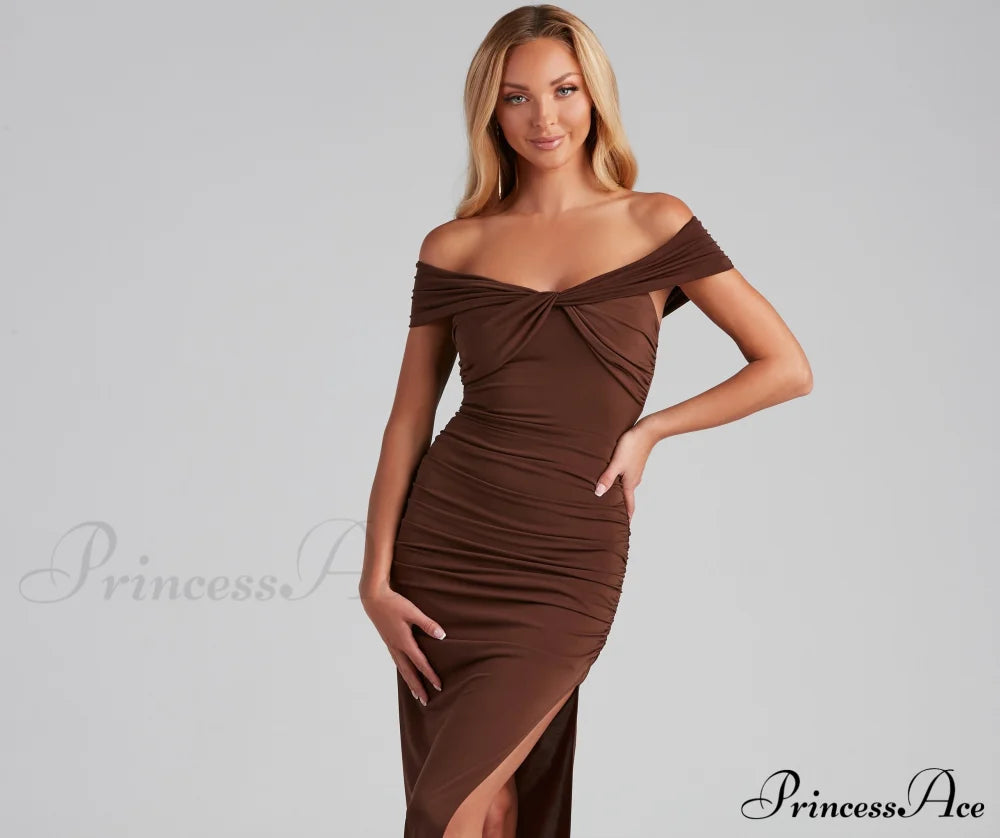 Catalina Twist Front Charming Maxi Formal Dress S.o. Long Dresses