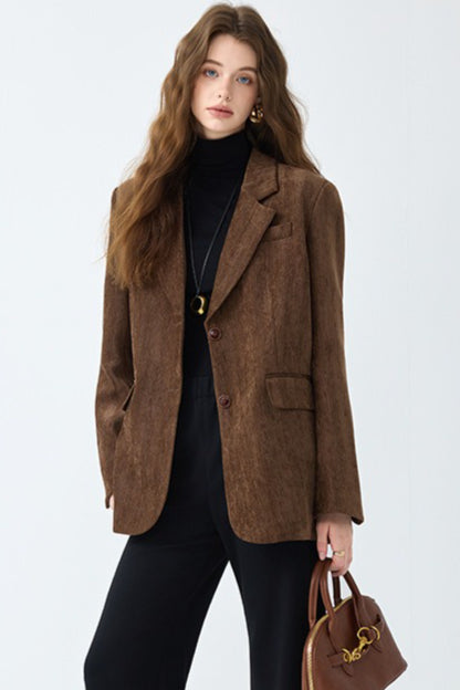 Vintage-Blazer in Unifarben