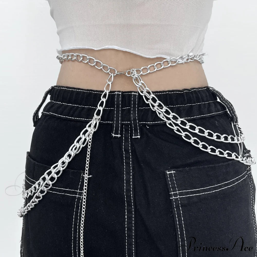 Chain Cross Pendant Waist Layered