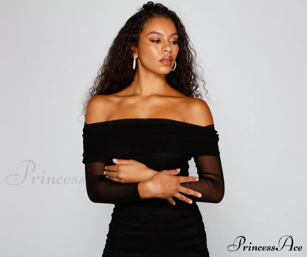Chic Moment Mesh Charming Bodycon Mini Dress Club Dresses