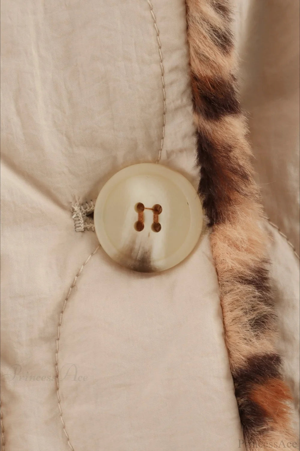 Chic Turn-Down Collar Reversible Leopard Cotton Coat