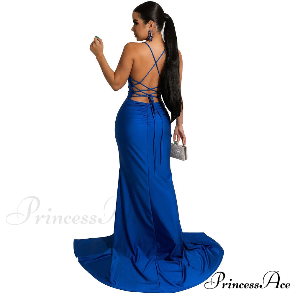 Chloe Lace-Up Stylish Back Formal Dress S.o. Long Dresses