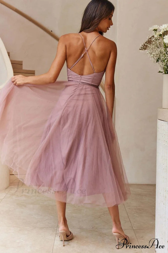 Cindy Tulle Stylish Midi Dress