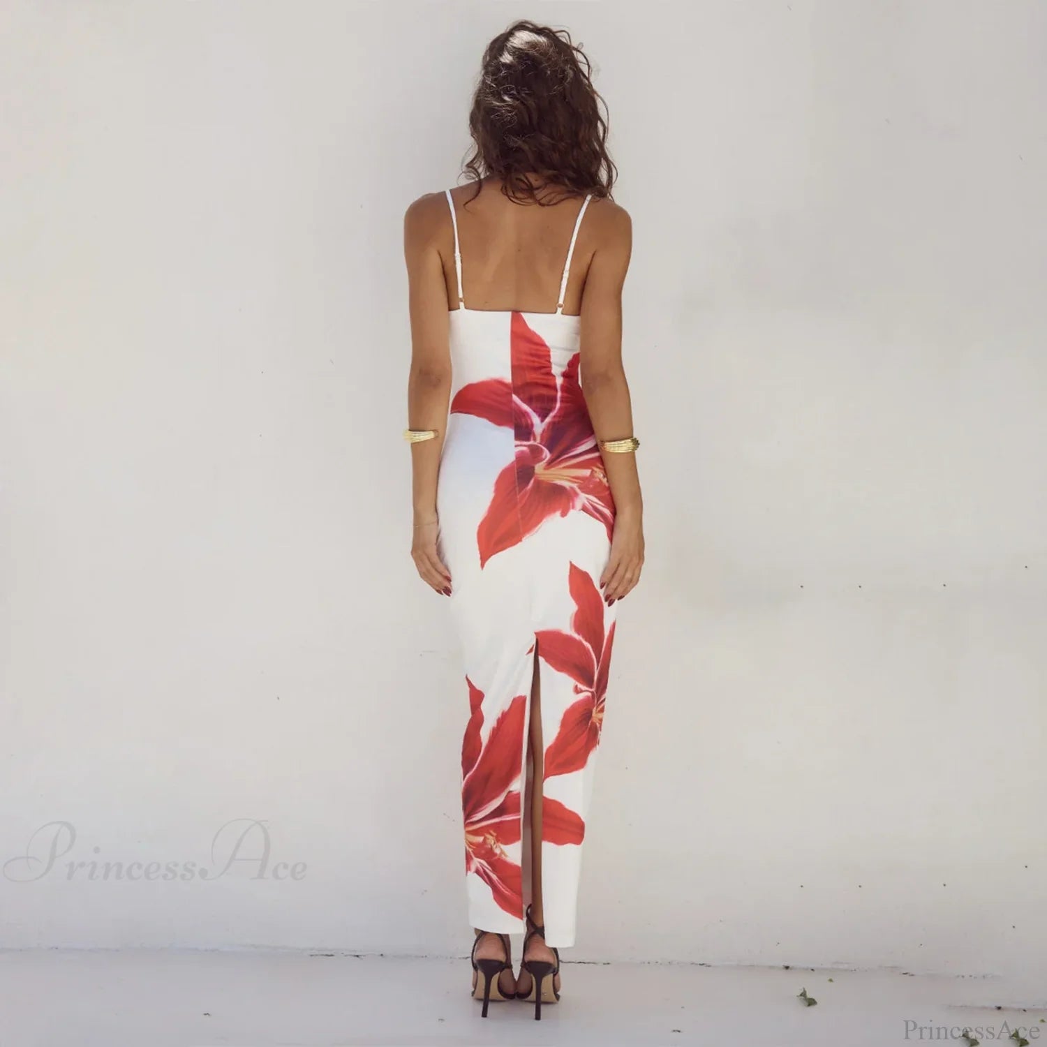 Cocktail Bodycon Floral Print Split Summer Streetwear Floral Dress floraldress-250126