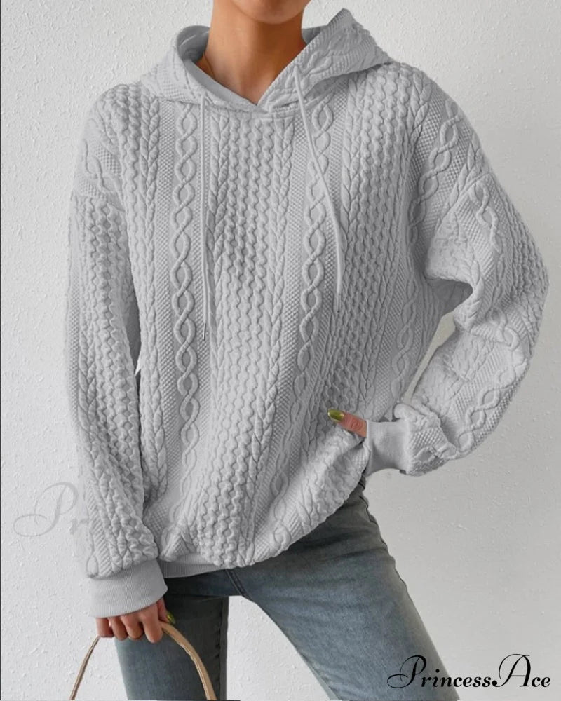 Casual solid color hoodie Gray 2023 F/W 23BF cardigans Clothes discount Hoodies & Sweatshirts Spring Tops/Blouses