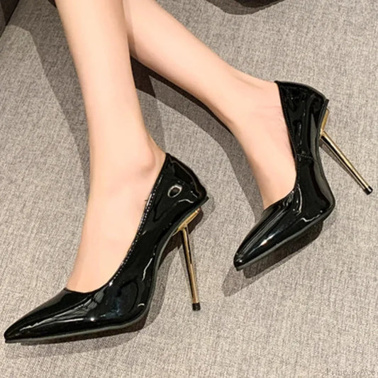 Comfortable Non-Slip Designer Sandals Summerfashion Party Dress High Heel Black / 35