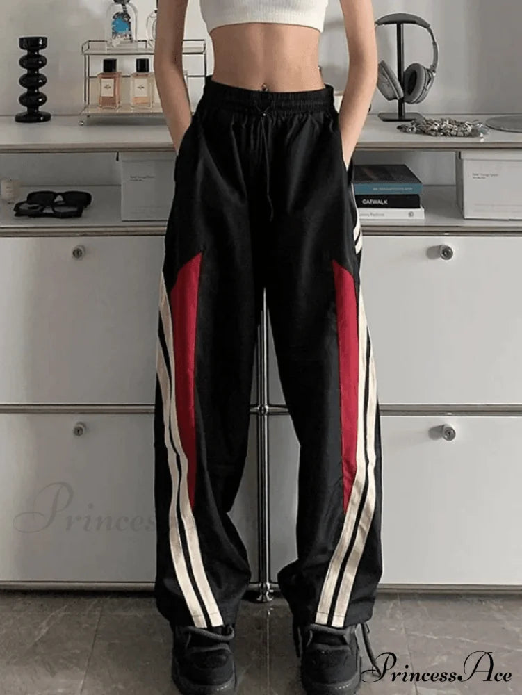 Contrast Long Graceful Sleeve Crop Top Pants