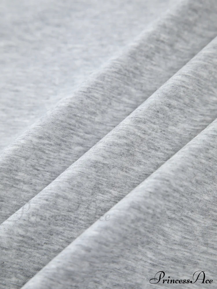 Contrast Trim Graceful Oversized Sweatshirt Sweatshirts