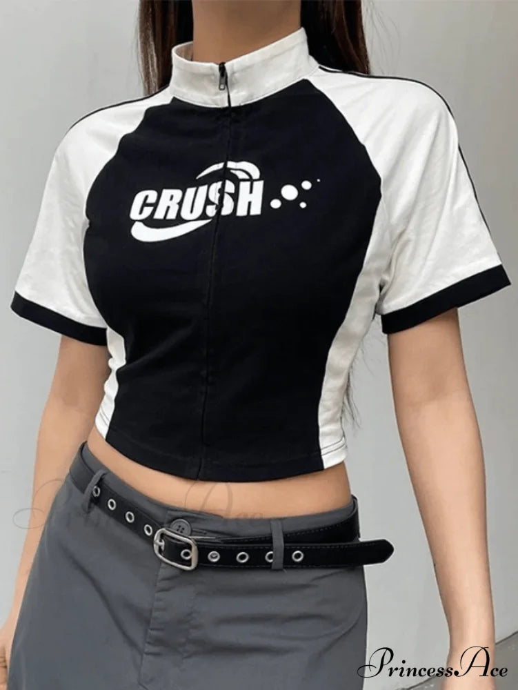 Contrasting Trim Graceful Vintage Sweater Shirts