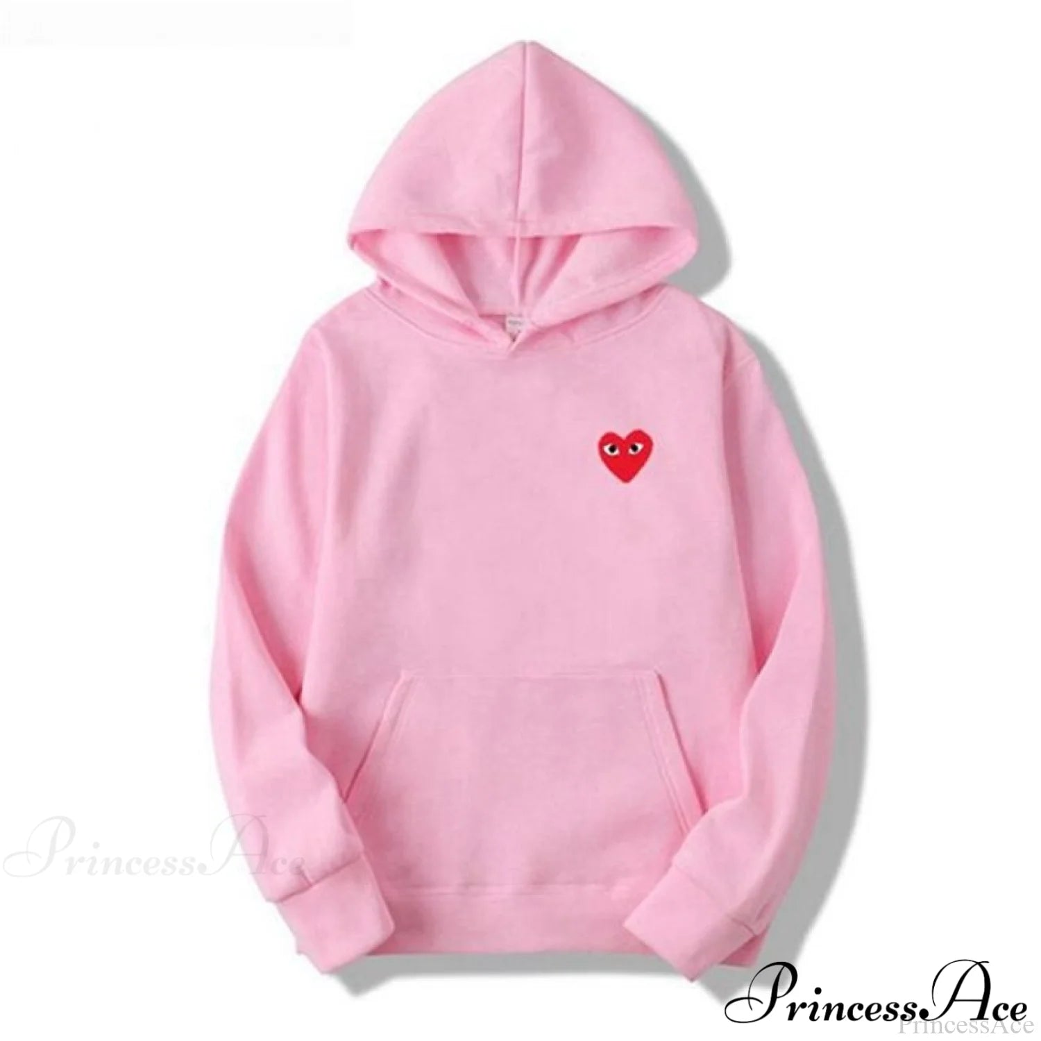 Cotton Heart-Eye Printed Fall/Winter Casual Hoodies B / S Sweatshirts & Hoodies-L